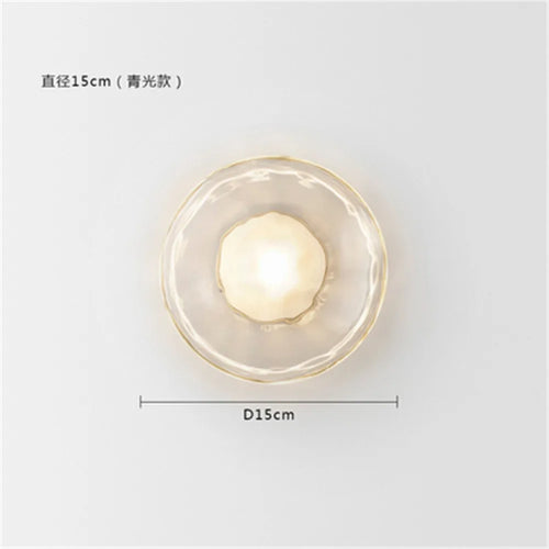 Glass design wall light for elegant modern decor - vue 10 sur 10