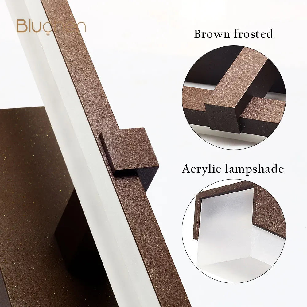 Modern aluminium LED wall light for decorative lighting - vue 4 sur 6