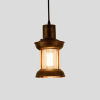 American vintage glass pendant light for café and restaurant