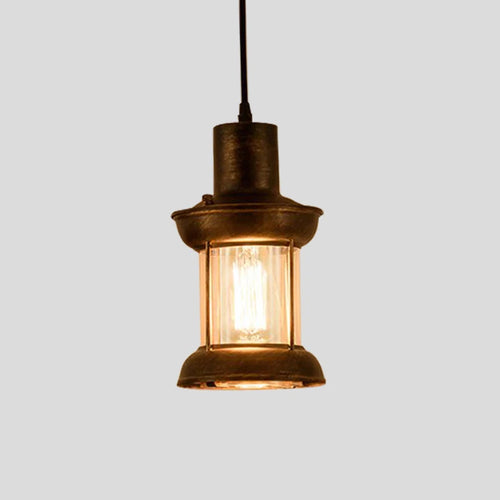 American vintage glass pendant light for café and restaurant