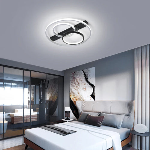 Modern round LED ceiling light for elegant interiors - vue 5 sur 8