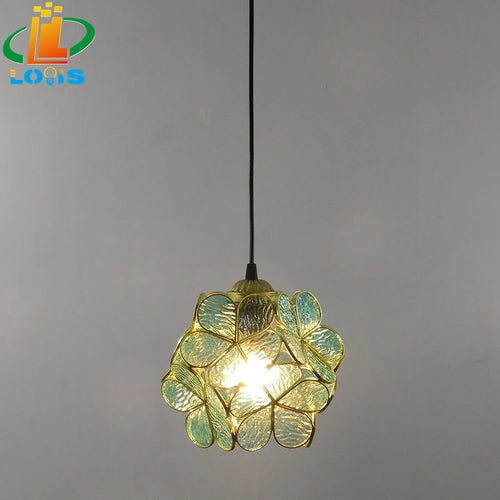 Nordic style glass petal lamp for interior decoration - vue 7 sur 18