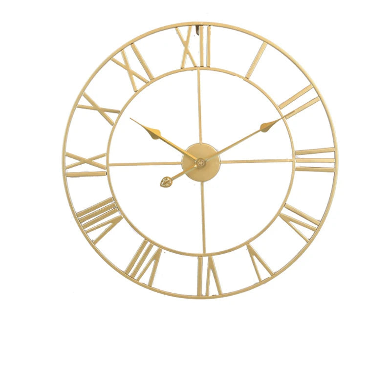 3D retro round wall clock roman numerals home decor