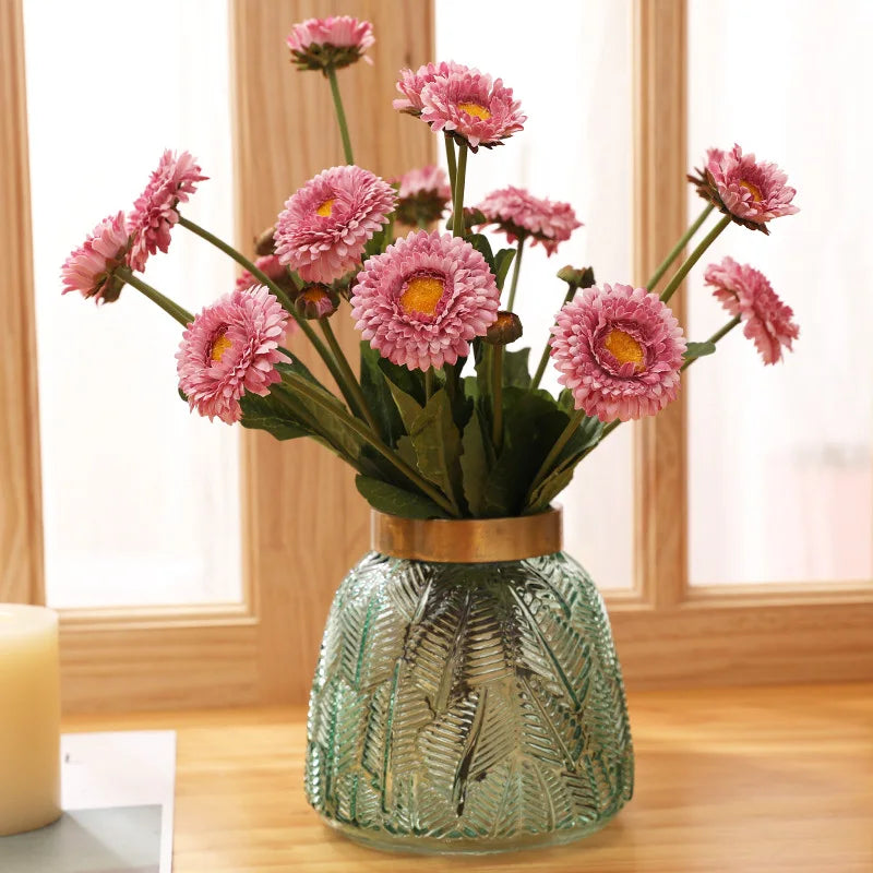 Artificial calendula flowers for wedding and party decoration - vue 4 sur 12