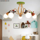 Modern balloon-shaped pendant light for children