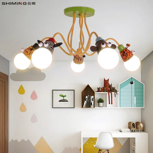 Modern balloon-shaped pendant light for children - vue 2 sur 12