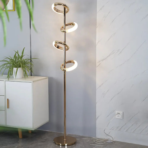 modern acrylic iron led floor lamp for interior decoration