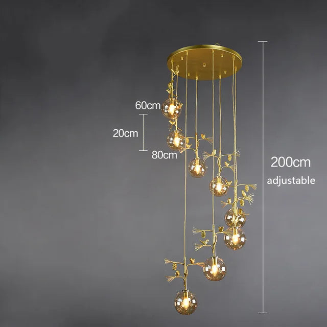 Modern glass pendant light for elegant interiors - vue 14 sur 15