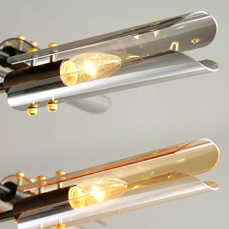 Nordic glass chandelier with creative design - vue 6 sur 12