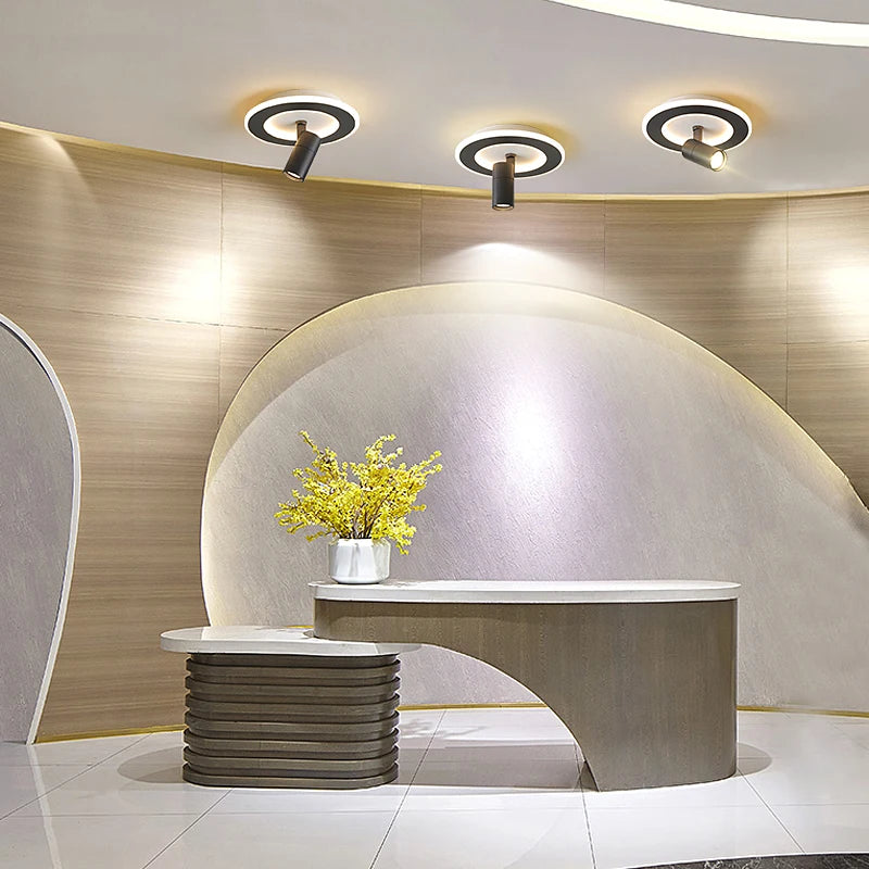 Modern LED ceiling light for stylish and elegant interior decor - vue 5 sur 6