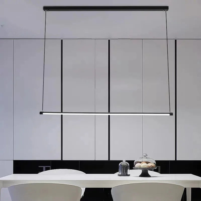 Minimalist LED chandelier for modern and elegant decor - vue 3 sur 3