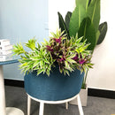 Large artificial lily branches with realistic foliage for decoration