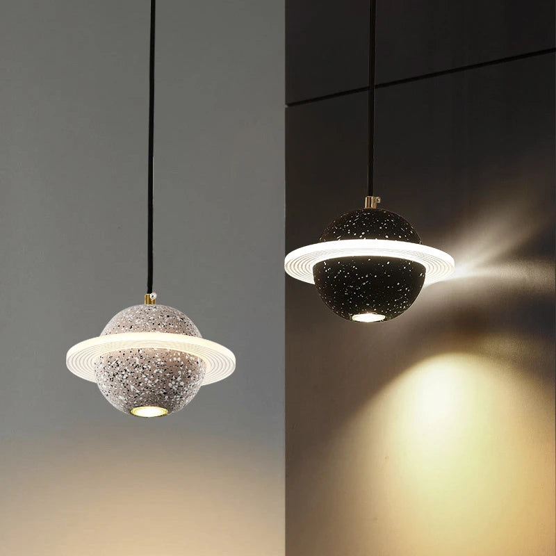 Modern cement LED pendant lights for restaurant and bar