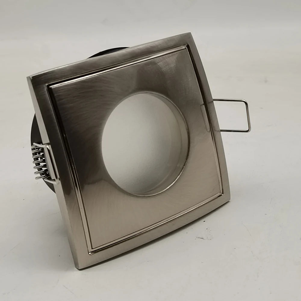 Square nickel ceiling spotlight