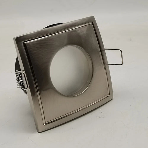 Square nickel ceiling spotlight - vue 2 sur 5
