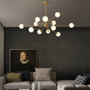Decorative copper chandelier for a Nordic interior