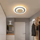 Modern iron and wood LED chandelier for minimalist interiors