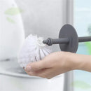 Modern toilet brush with lid and elegant design