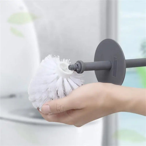 Modern toilet brush with lid and elegant design - vue 6 sur 9