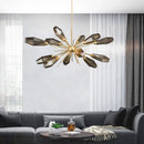 Creative post-modern minimalist elegant glass chandelier