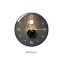 modern design creative geometric decorative glass wall clock