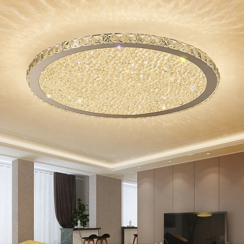 Modern stainless steel pendant light with LED and remote control - vue 5 sur 28