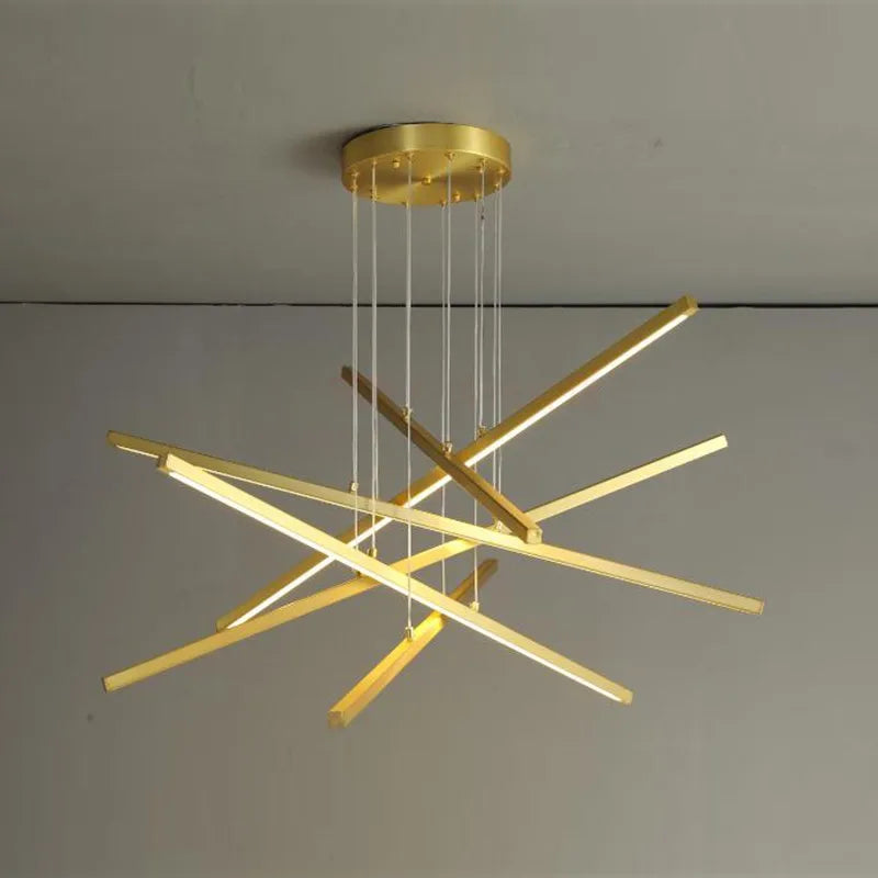 Modern LED chandelier minimalist design for elegant interior