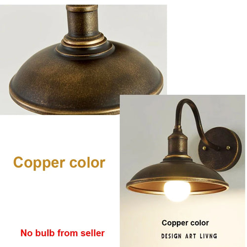 Waterproof outdoor light in vintage American loft style - vue 12 sur 12