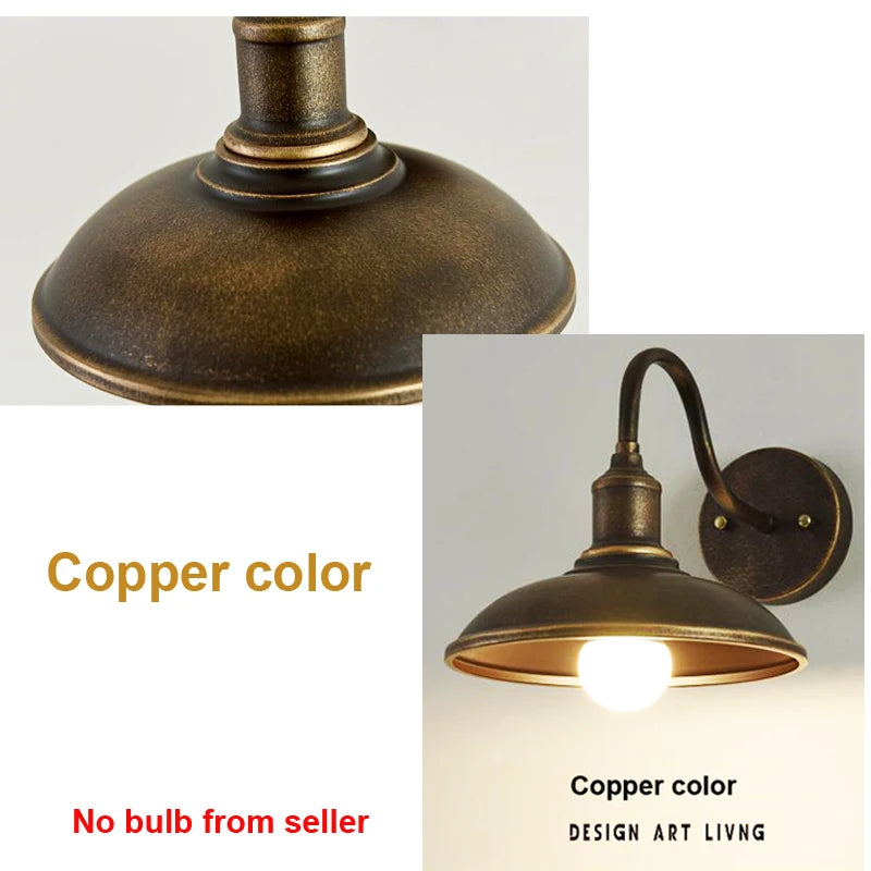 Waterproof outdoor light in vintage American loft style - vue 12 sur 12