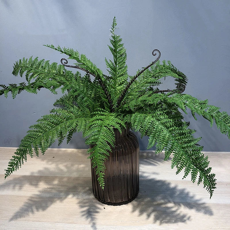 Set of 15 artificial palm leaves for indoor decoration