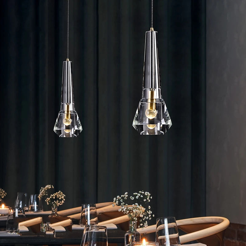 Luxury crystal pendant light for interior decoration