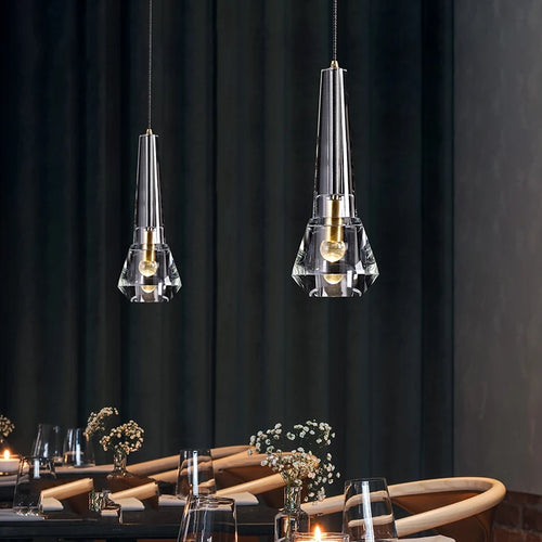 Luxury crystal pendant lamp for interior decoration - vue 2 sur 6