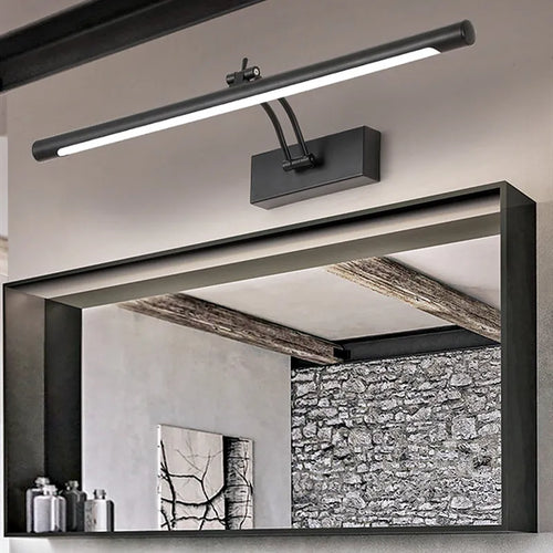 Modern bathroom mirror wall light waterproof dimmable - vue 3 sur 10