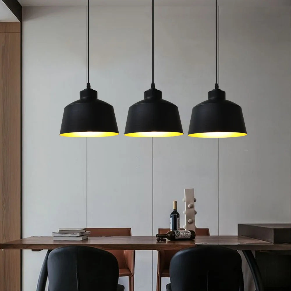 Modern nordic loft pendant light with 3 pendants for kitchen