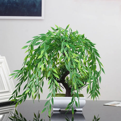 Artificial potted mini bonsai tree for indoor and outdoor decoration - vue 2 sur 7