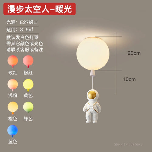 Decorative nordic pendant light for children’s room with playful design - vue 23 sur 22