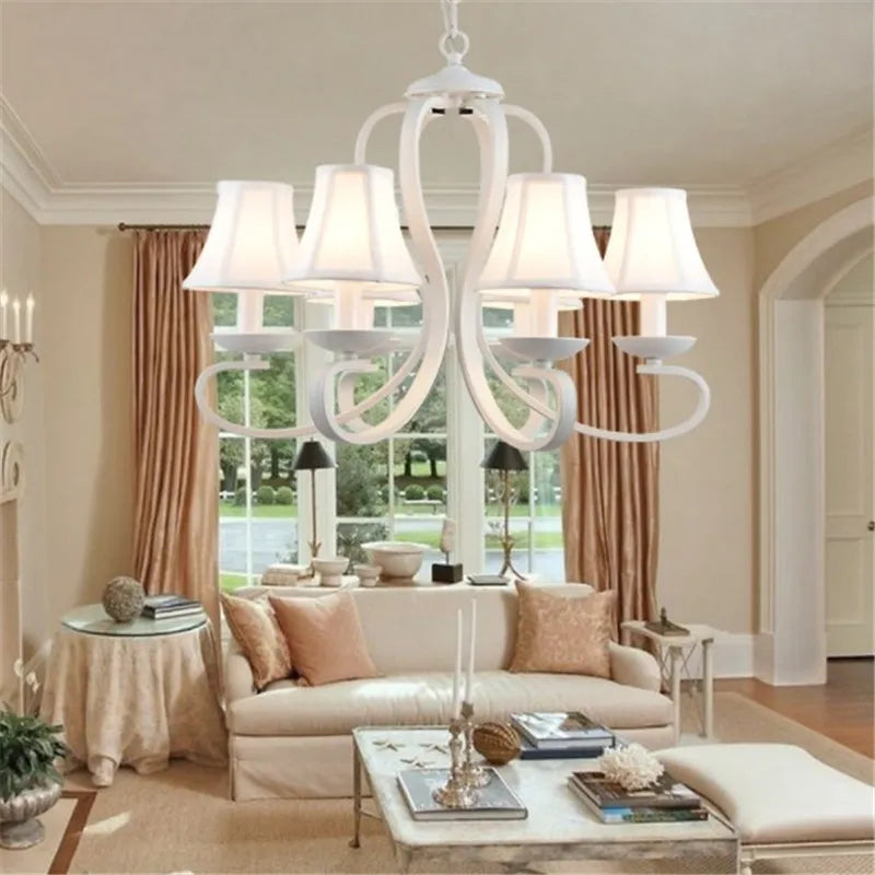 Modern Mediterranean style chandelier for elegant interiors - vue 3 sur 6