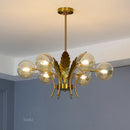 modern glass chandelier minimalist design for elegant interior