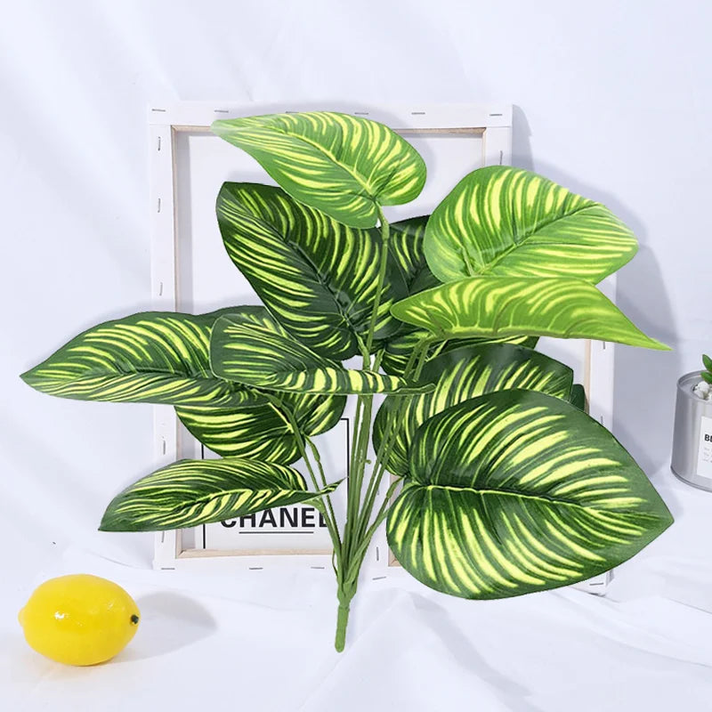 Decorative tropical artificial palm leaf bouquet for parties and events - vue 13 sur 13
