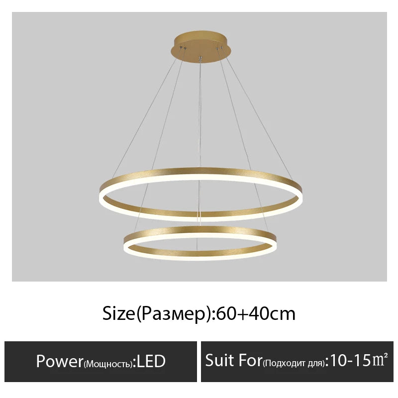 Modern chandelier for decorative indoor suspended lighting - vue 17 sur 18