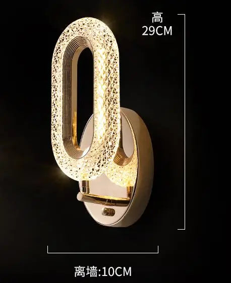 Modern diamond shade LED wall light for interiors
