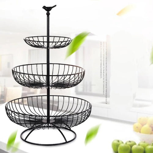 Three tier fruit basket for kitchen storage - vue 2 sur 6