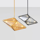 Luxurious modern style glass pendant light