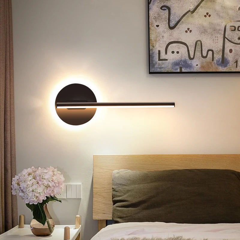 Simple modern bedside lamp for hotel and TV lighting