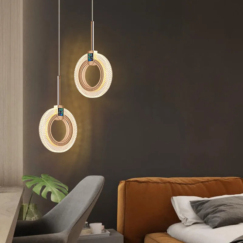Nordic design suspended LED pendant light - vue 10 sur 13