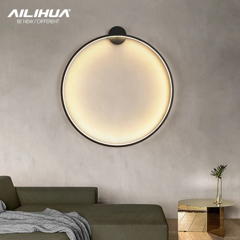 Minimalist wall light for living room background