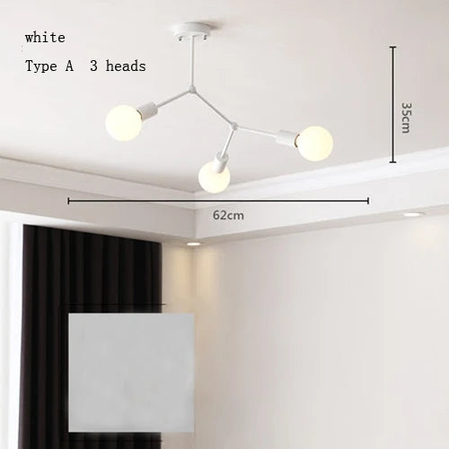 Modern multi-head chandelier for creative interiors - vue 16 sur 27