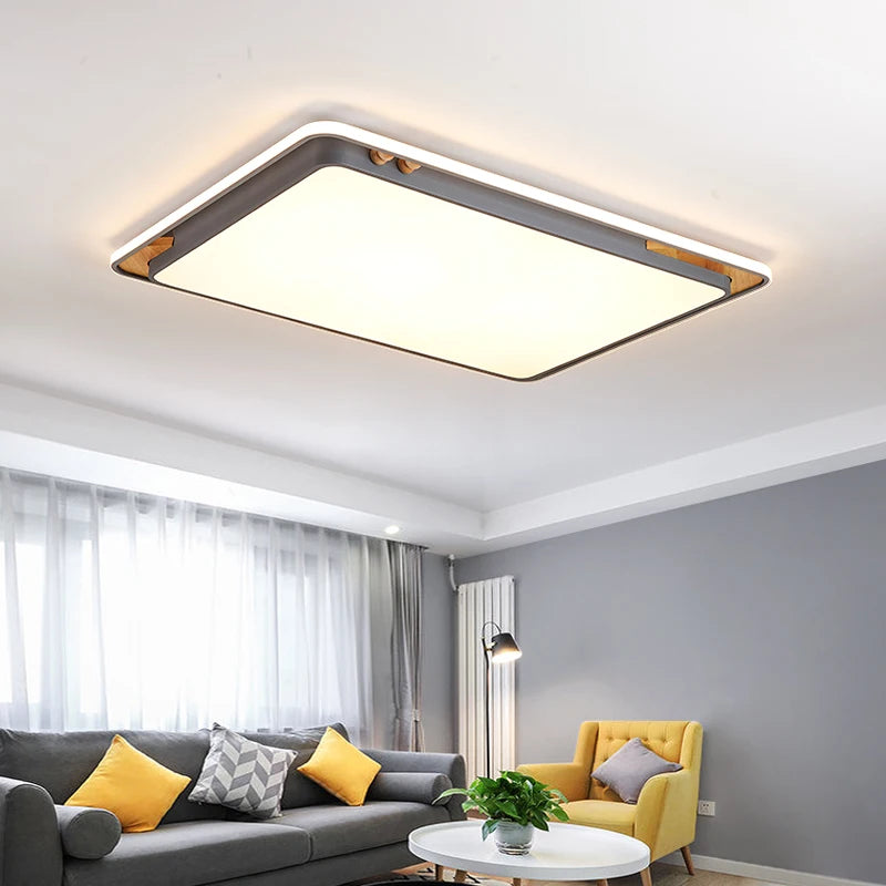 Contemporary macaron rectangle ceiling lights for interior decoration