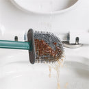 Lightweight and durable toilet brush set for bathroom