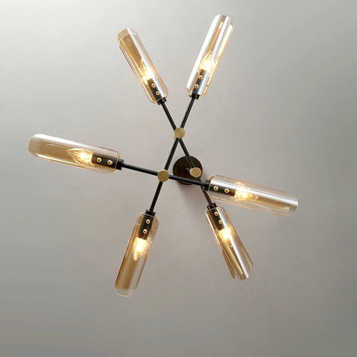 Nordic glass chandelier with creative design - vue 6 sur 12